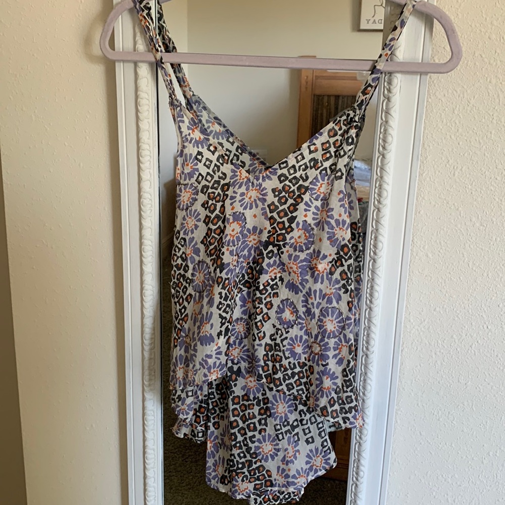 Free People Multicolor Patterned Top